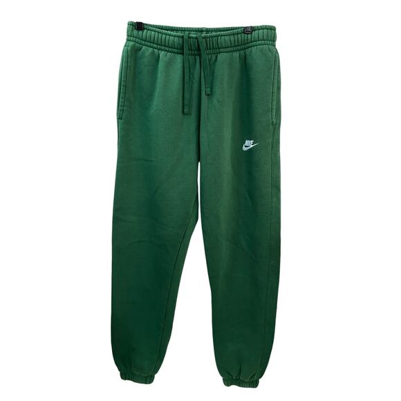Nike Club Fleece Pants Size Small Olive Green Essential Sportswear Jogger - Picture 1 of 9